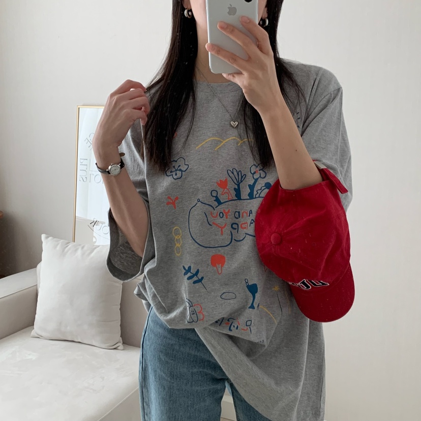 FROMJINI韓國直郵㊣東大門實拍女裝新款人氣職業休閑時尚T恤FROMJINIT恤