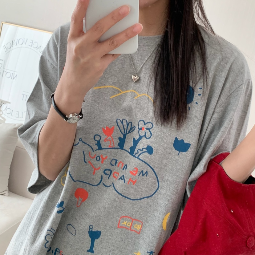 FROMJINI韓國直郵㊣東大門實拍女裝新款人氣職業休閑時尚T恤FROMJINIT恤