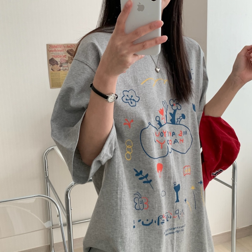 FROMJINI韓國直郵㊣東大門實拍女裝新款人氣職業休閑時尚T恤FROMJINIT恤