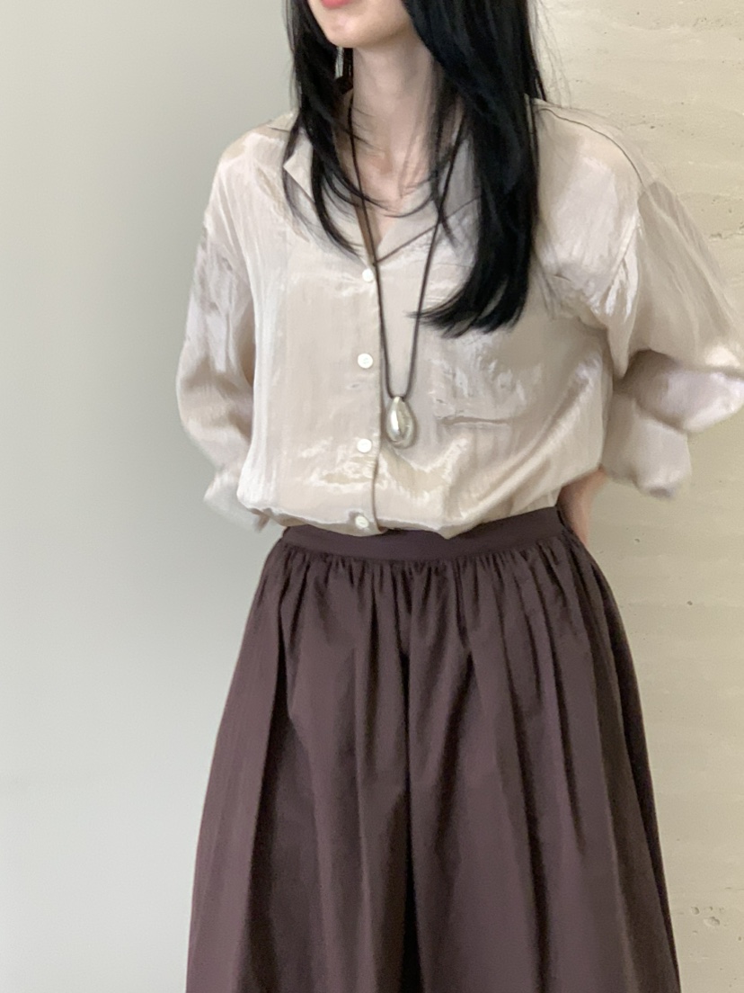 FAVE直郵韓國代購㊣女裝新品人氣25春夏休閑熱賣襯衫蕾絲衫FAVOURITE襯衫/蕾絲衫
