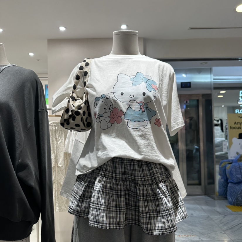 J.BALLOON韓國㊣直郵東大門代購女裝新品時尚職業熱賣休閑T恤J.BALLOONT恤圖色1