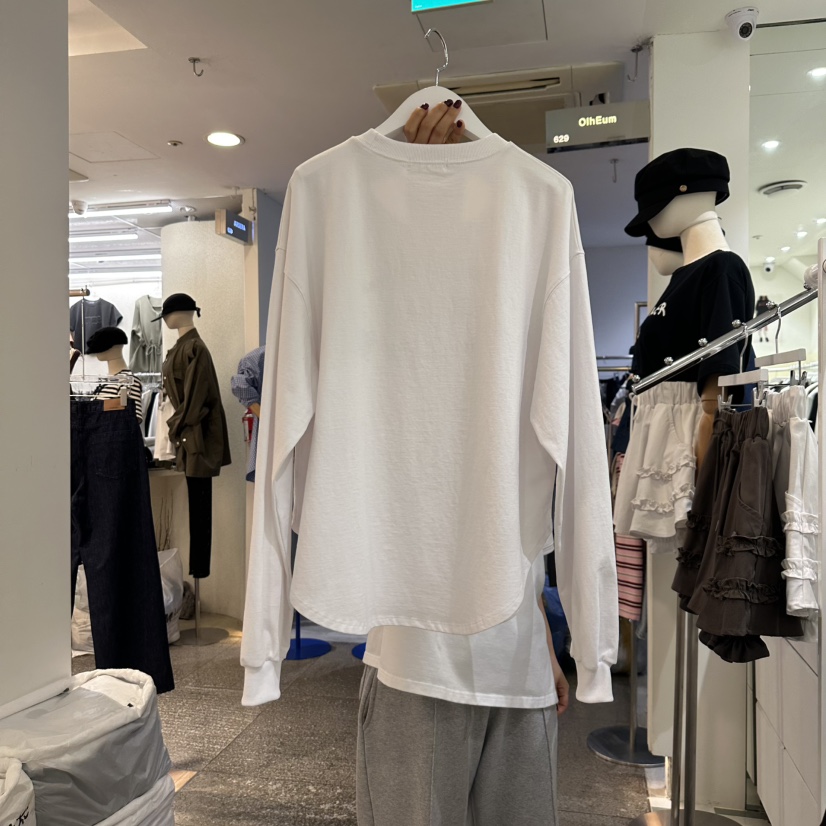 OREUM韓國㊣直郵東大門代購女裝新品時尚休閑推薦人氣長袖T恤OihEum長袖T恤