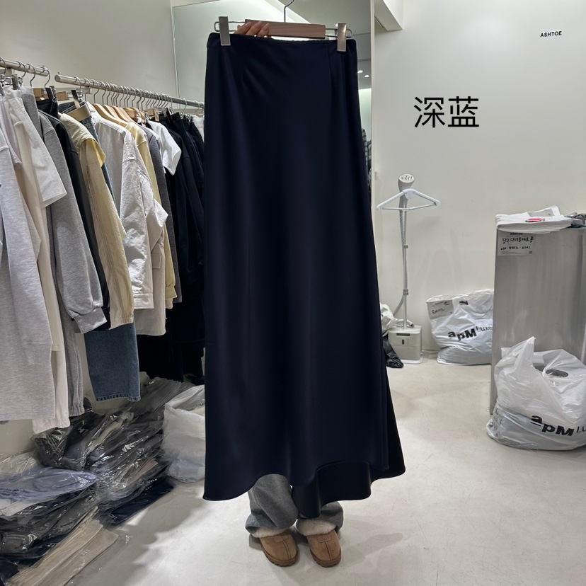 ASHTOE韓國㊣直郵東大門代購女裝新款人氣推薦時尚休閑長裙ASHTOE長裙圖色2