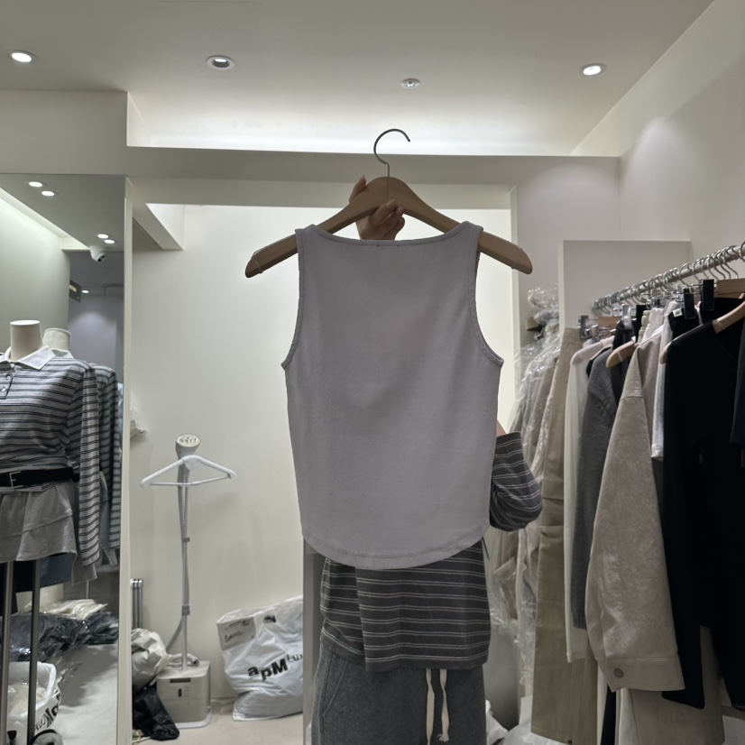 ASHTOE韓國直郵㊣女裝新品熱賣時尚休閑25春夏人氣吊帶背心ASHTOE吊帶/背心