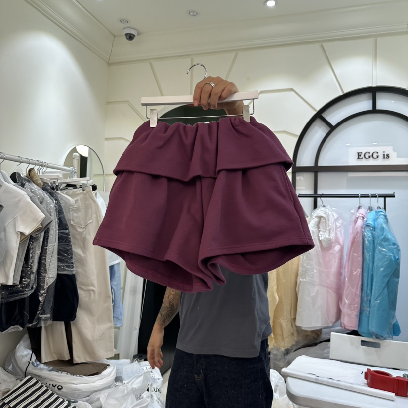 EGG IS直郵韓國代購㊣女裝新品熱賣職業推薦25春夏休閑短褲EGG IS短褲圖色3