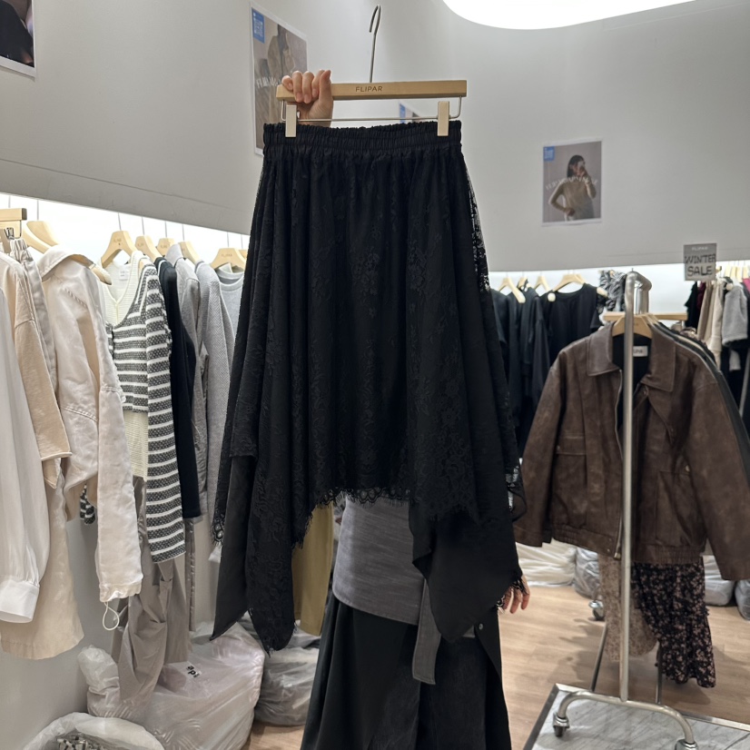 FLIPAR直郵韓國代購㊣女裝新品熱賣推薦時尚25春夏半身裙中短裙FLIPAR半身裙/中短裙圖色2