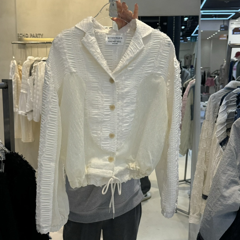 ECHOPARTY東大門直郵女士新品職業25春夏休閑人氣襯衫蕾絲衫ECHOPARTY襯衫/蕾絲衫圖色2