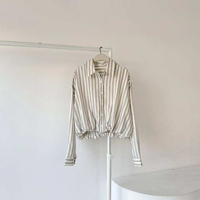 RIJINA韓國代購女士新品25春夏真品人氣休閑推薦襯衫蕾絲衫RIJINA襯衫/蕾絲衫