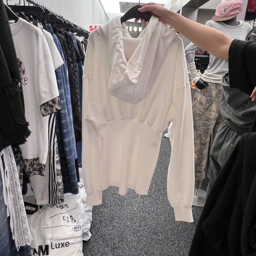 NUEUN東大門代購女士新品真品推薦職業休閑時尚25春夏連衣裙連帽NUEUN/SEEOT連衣裙