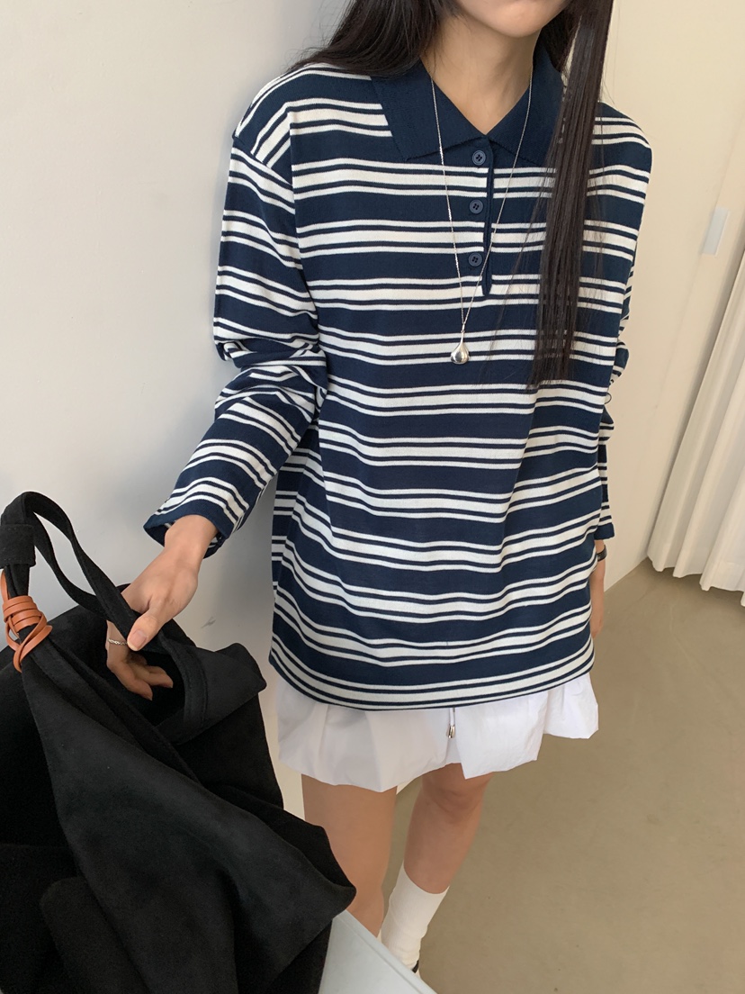 GOYOU韓國直郵㊣東大門實拍女裝新款25春夏熱賣休閑長袖T恤de goyou長袖T恤