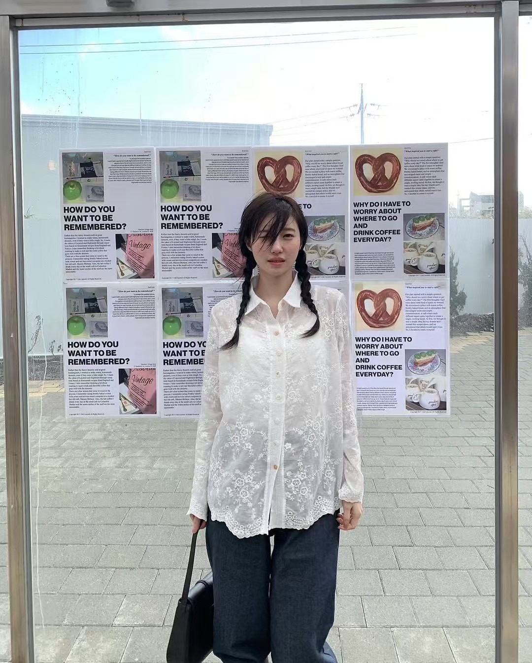 PEPPER 페페直郵韓國代購㊣女裝新品休閑推薦熱賣襯衫蕾絲衫PEPPER-OT襯衫/蕾絲衫