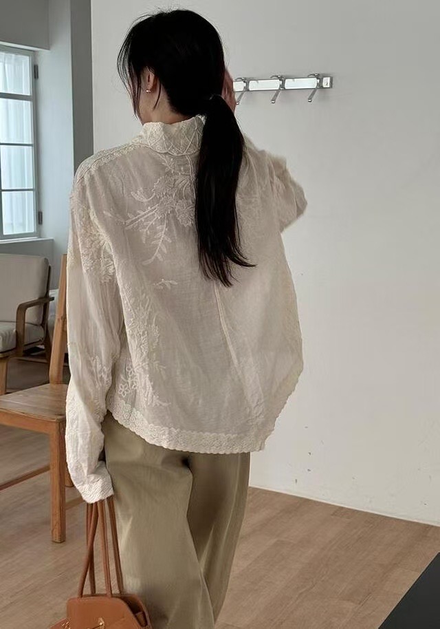 PEPPER 페페韓國㊣直郵東大門代購女裝新品休閑襯衫蕾絲衫PEPPER-OT襯衫/蕾絲衫
