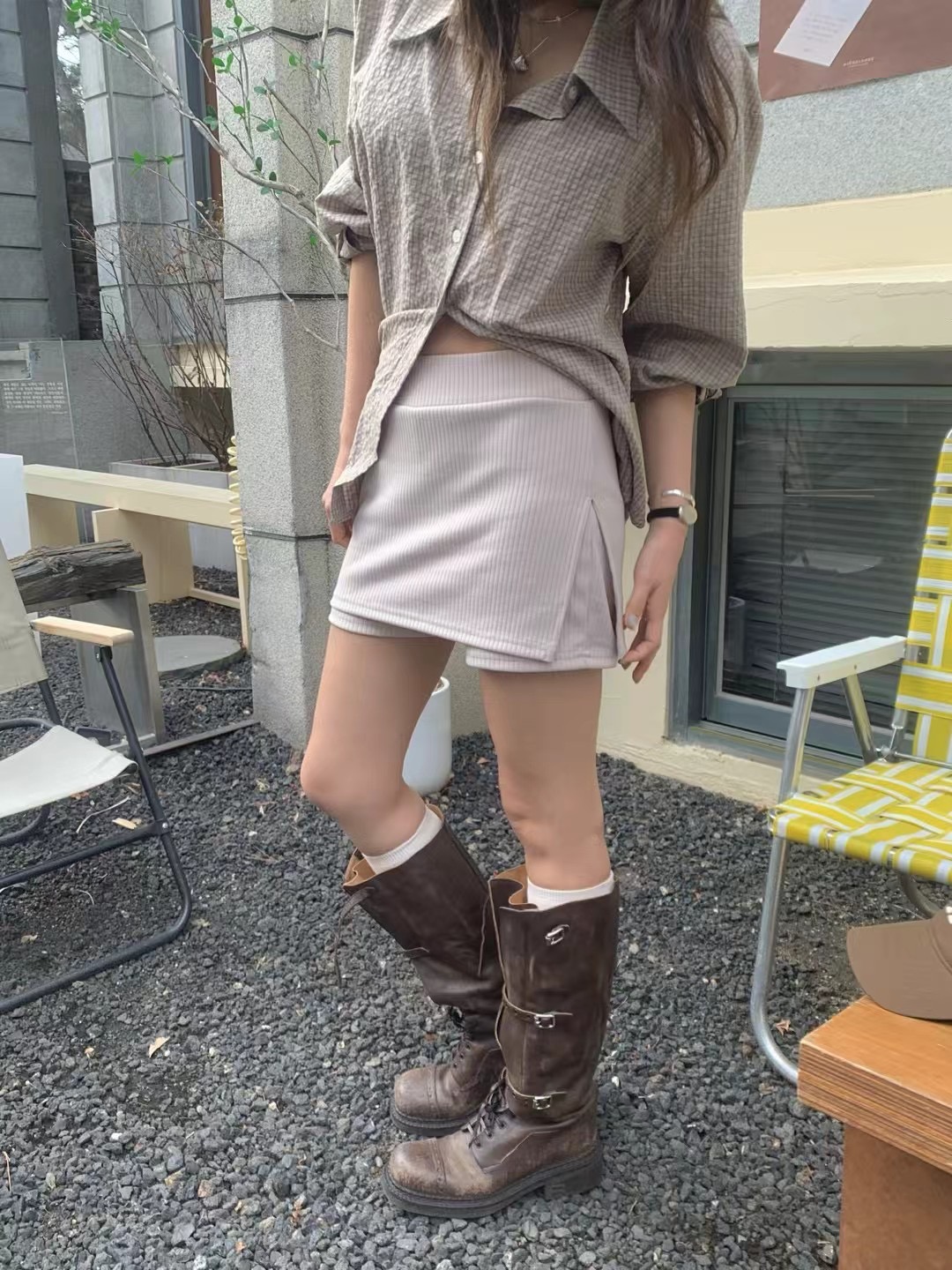 ONDA韓國直郵㊣女裝新品職業人氣休閑時尚熱賣推薦25春夏裙褲ONDA裙褲圖色1
