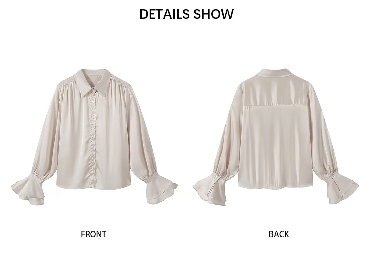 VERA韓國直郵㊣女裝新品25春夏休閑人氣職業時尚襯衫蕾絲衫VERA襯衫/蕾絲衫