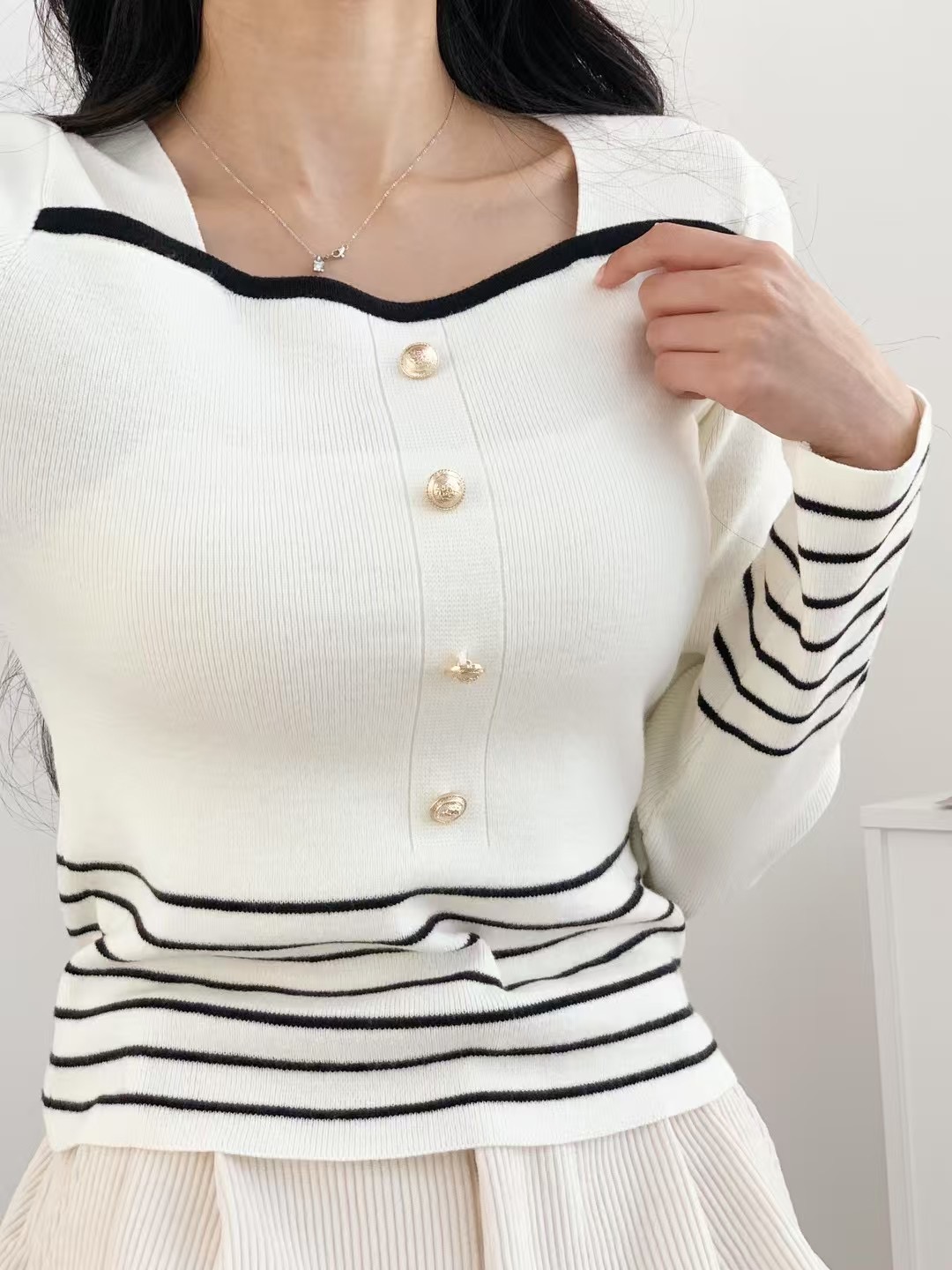 VERA直郵韓國代購㊣女裝新款時尚熱賣推薦人氣職業休閑針織衫VERA針織衫