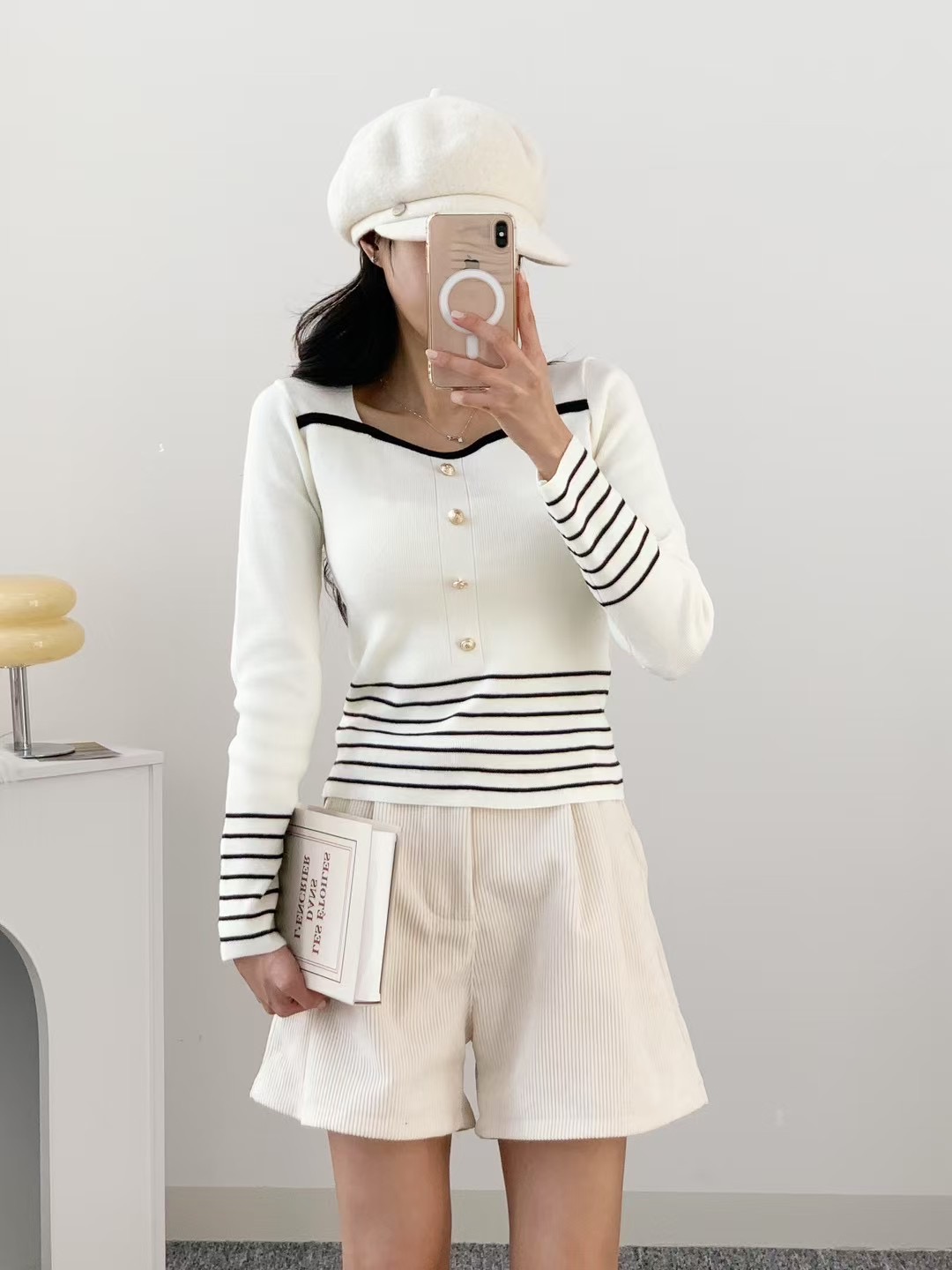 VERA直郵韓國代購㊣女裝新款時尚熱賣推薦人氣職業休閑針織衫VERA針織衫