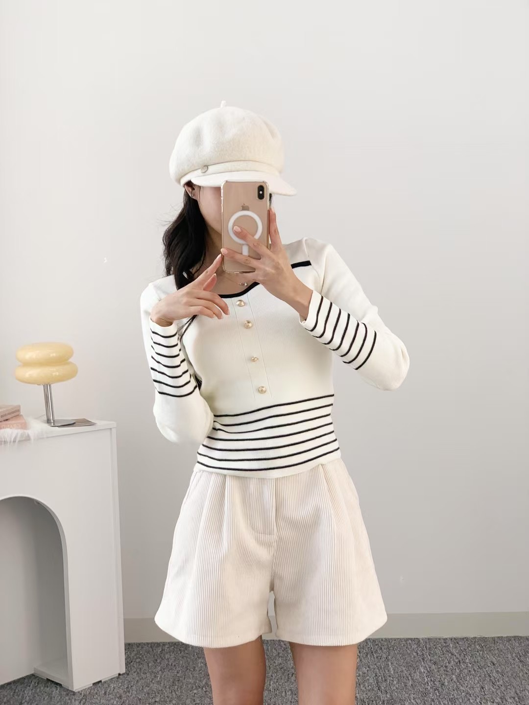 VERA直郵韓國代購㊣女裝新款時尚熱賣推薦人氣職業休閑針織衫VERA針織衫