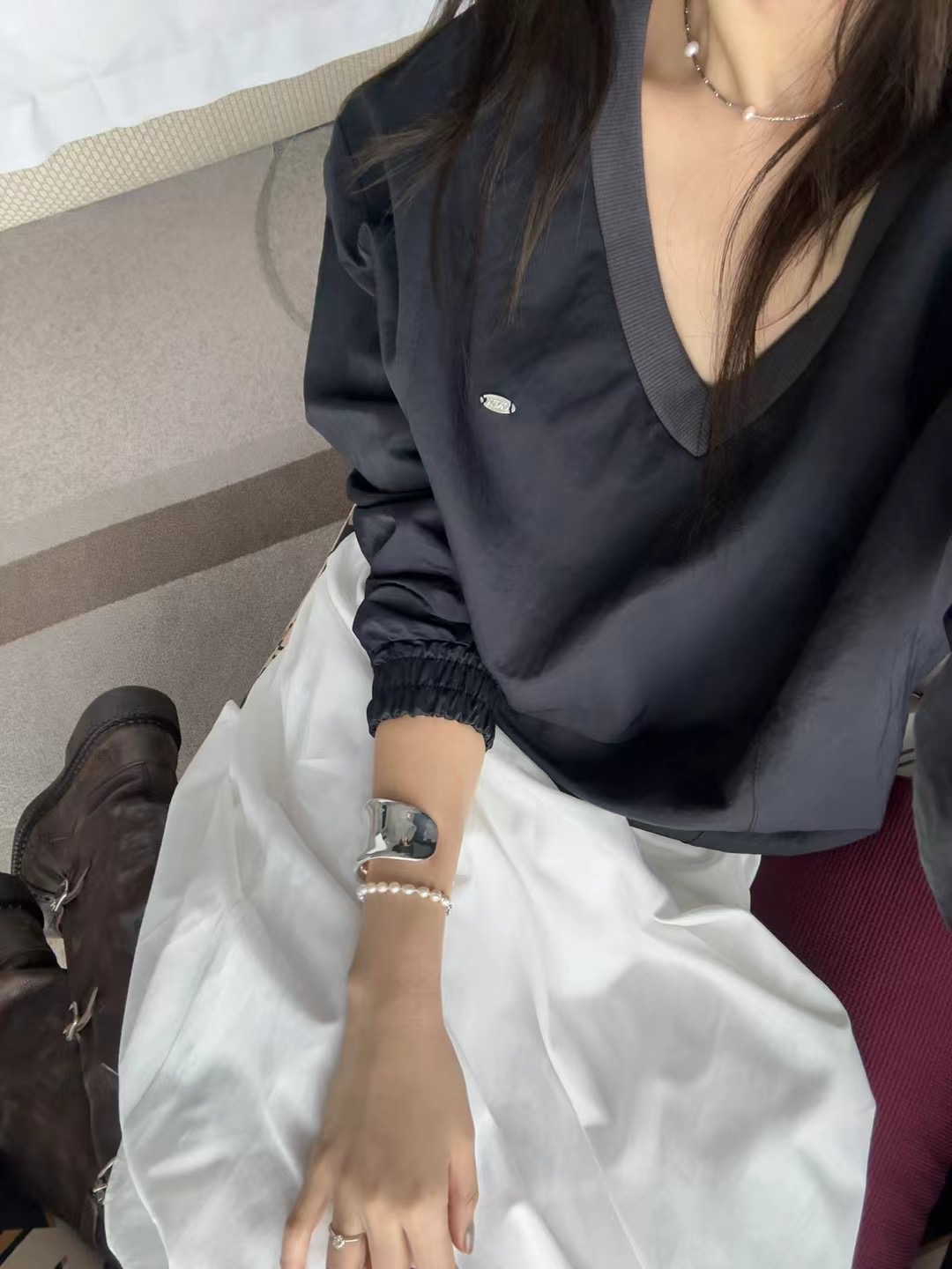 ONDA韓國直郵㊣東大門實拍女裝新款人氣時尚休閑推薦職業衛衣ONDA衛衣