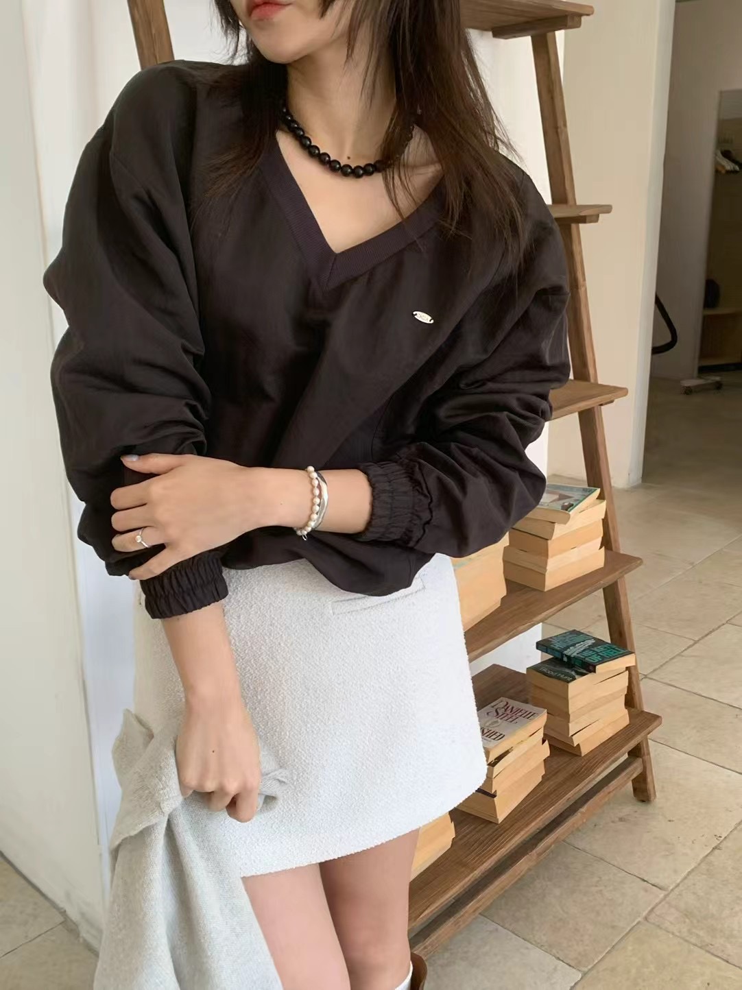 ONDA韓國直郵㊣東大門實拍女裝新款人氣時尚休閑推薦職業衛衣ONDA衛衣圖色2左一色