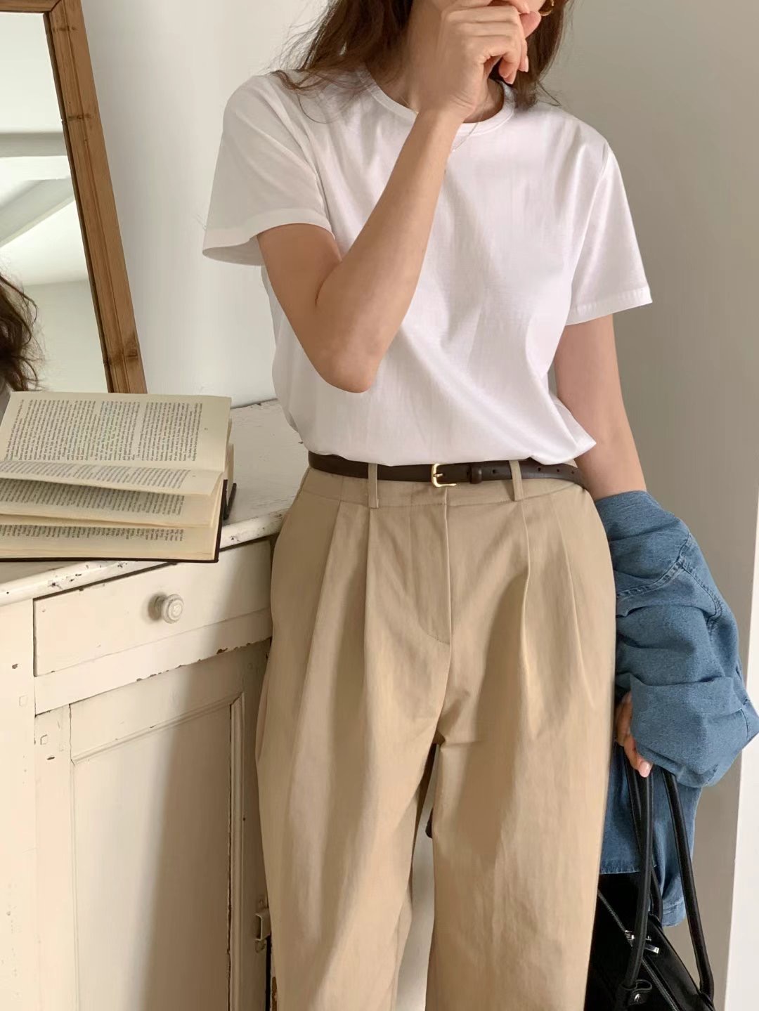 TONEOF/ARRICCHISI韓國直郵㊣東大門實拍女裝新款熱賣職業T恤OHENT恤