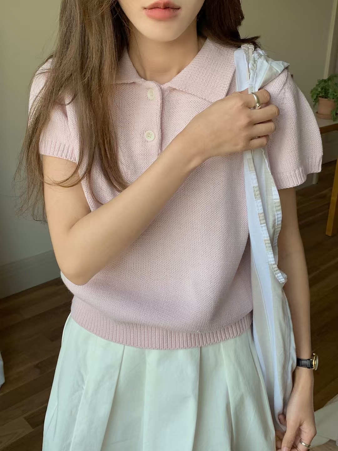 VERA韓國直郵㊣東大門實拍女裝新品休閑推薦25春夏人氣針織衫VERA針織衫圖色2