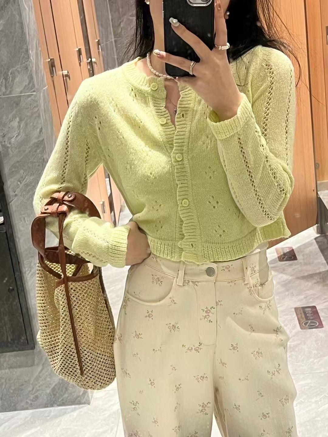 VERA韓國直郵㊣女裝新品25春夏時尚推薦熱賣職業針織衫開衫VERA針織衫圖色2