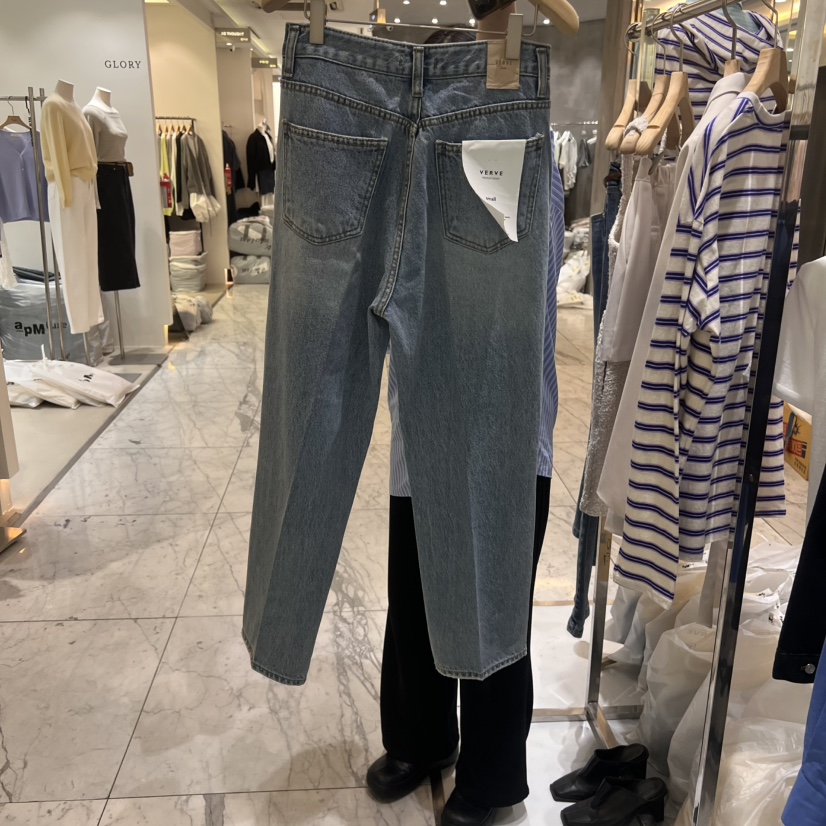 VERVE直郵韓國代購㊣女裝新款職業推薦休閑熱賣時尚人氣牛仔褲VERVE牛仔褲