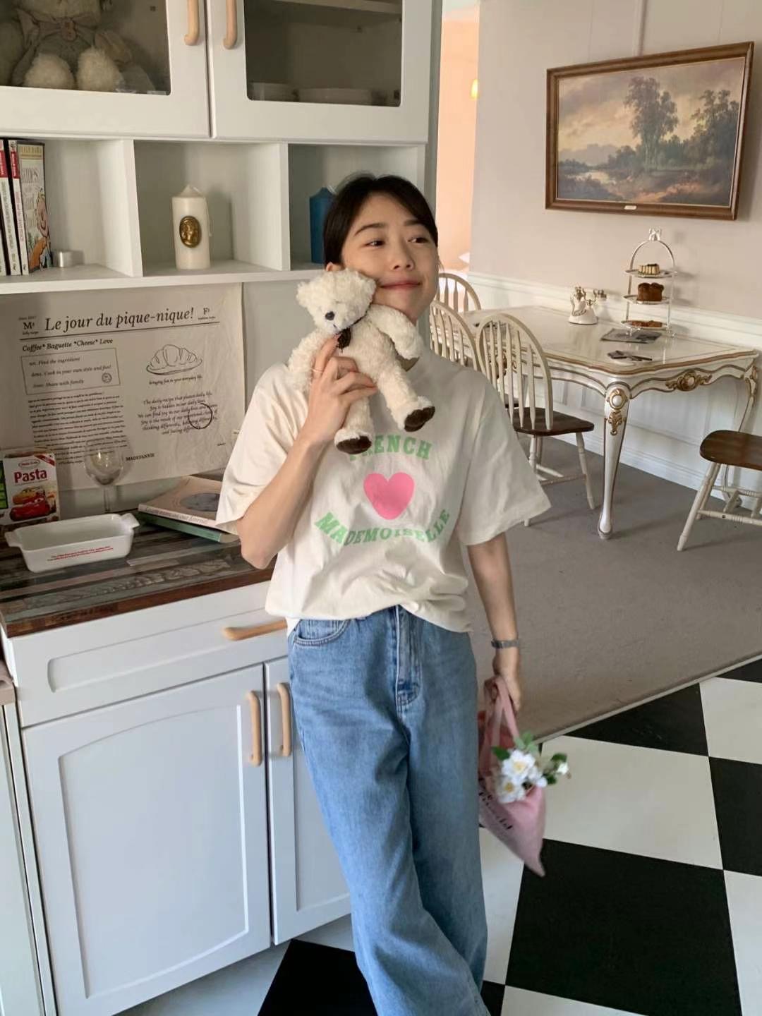 ARHEE直郵韓國代購㊣女裝新款熱賣人氣推薦職業時尚休閑T恤ARHEET恤圖色2