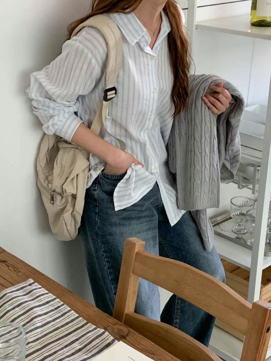 CHEEMI韓國㊣直郵東大門代購女裝新款推薦時尚休閑襯衫蕾絲衫REFORM襯衫/蕾絲衫
