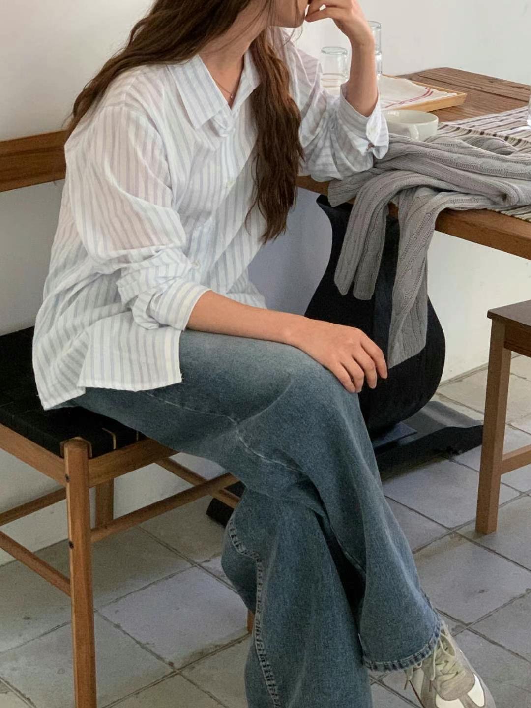 CHEEMI韓國㊣直郵東大門代購女裝新款推薦時尚休閑襯衫蕾絲衫REFORM襯衫/蕾絲衫