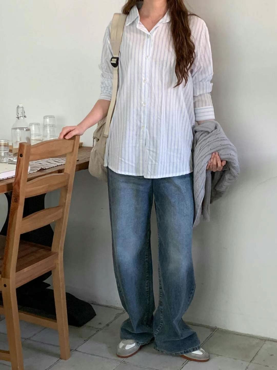 CHEEMI韓國㊣直郵東大門代購女裝新款推薦時尚休閑襯衫蕾絲衫REFORM襯衫/蕾絲衫圖色2