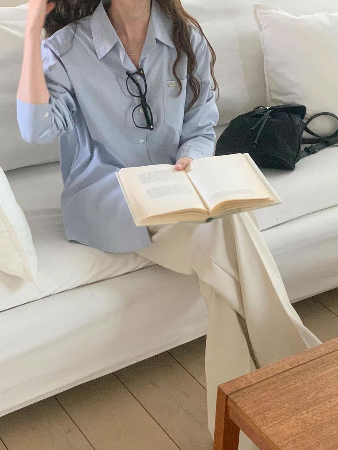 CHEEMI韓國直郵㊣女裝新款人氣推薦職業熱賣時尚襯衫蕾絲衫REFORM襯衫/蕾絲衫