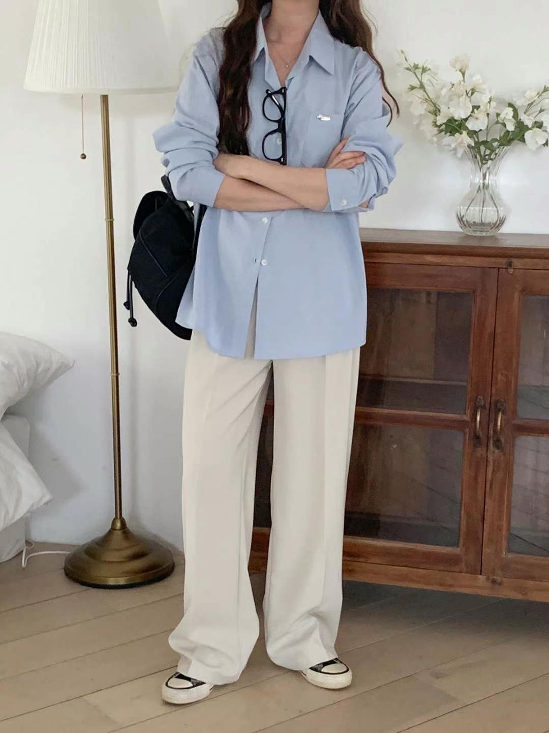 CHEEMI韓國直郵㊣女裝新款人氣推薦職業熱賣時尚襯衫蕾絲衫REFORM襯衫/蕾絲衫圖色2