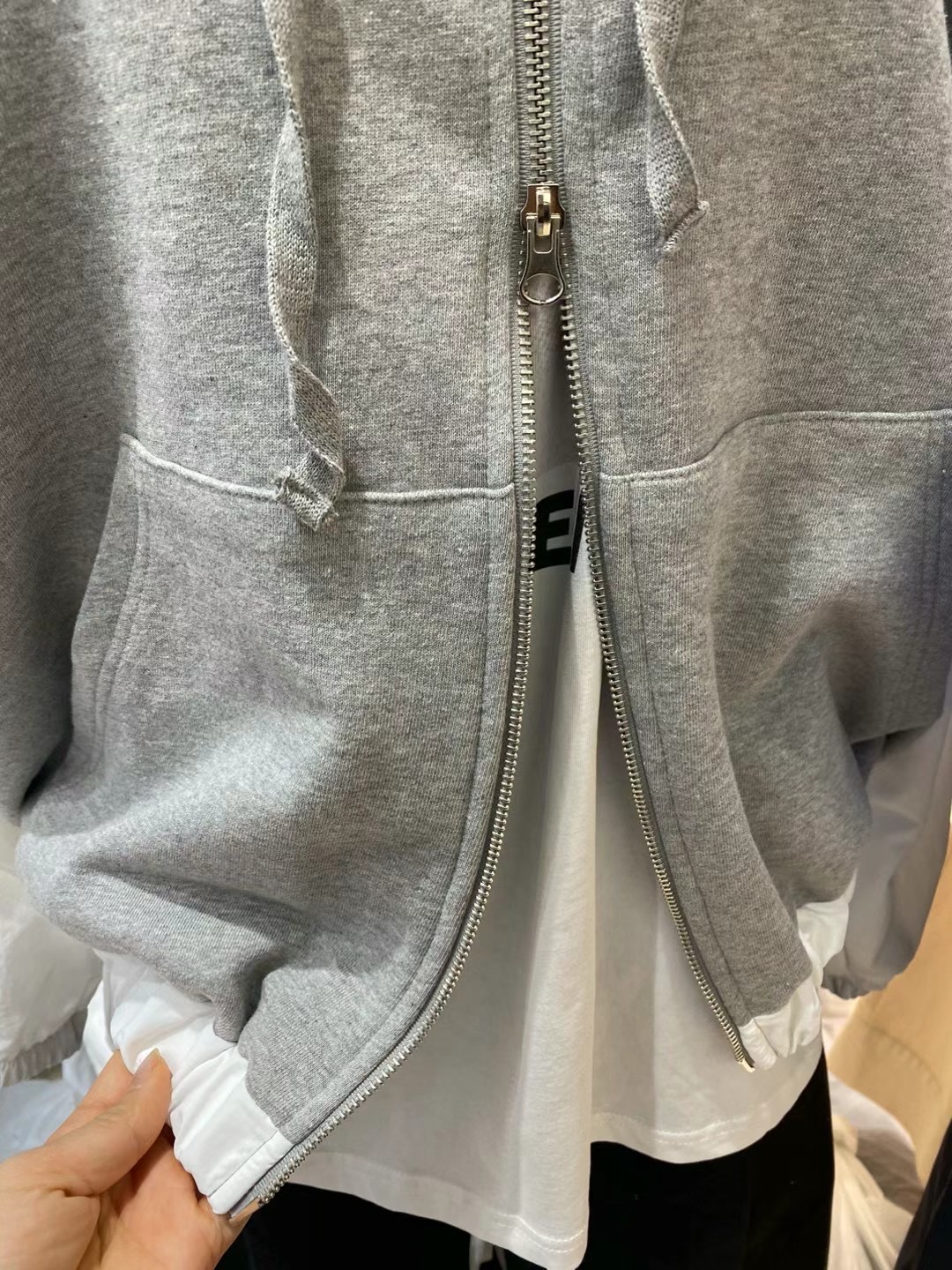 REPAIR直郵韓國代購㊣女裝新品人氣25春夏時尚職業夾克連帽REPAIR夾克
