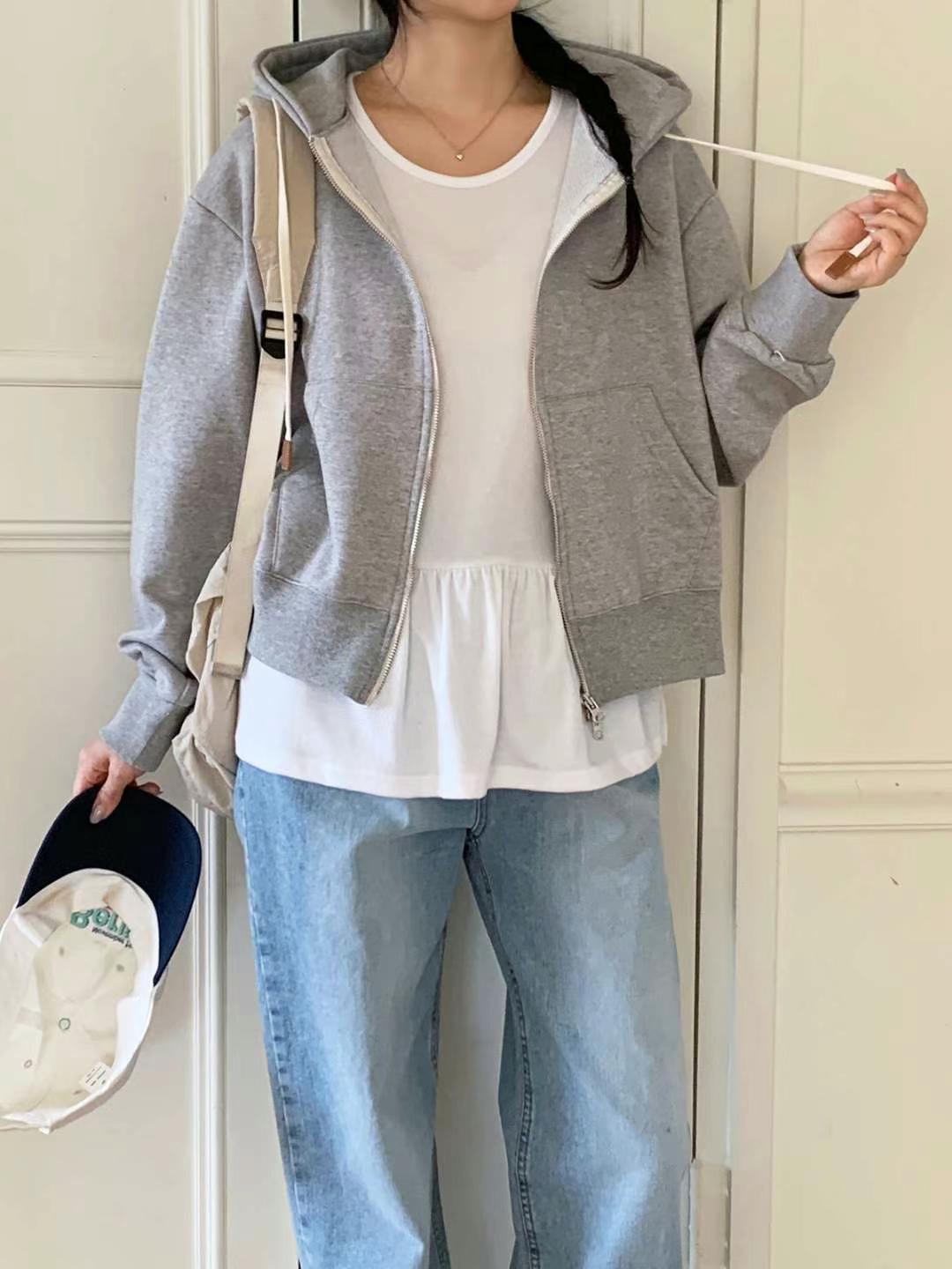 CHEEMI韓國直郵㊣東大門實拍女裝新品休閑時尚職業熱賣衛衣REFORM衛衣