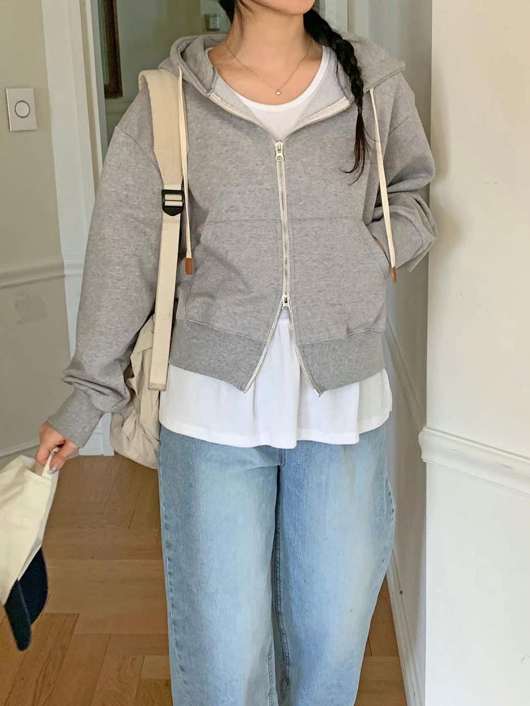 CHEEMI韓國直郵㊣東大門實拍女裝新品休閑時尚職業熱賣衛衣REFORM衛衣圖色2