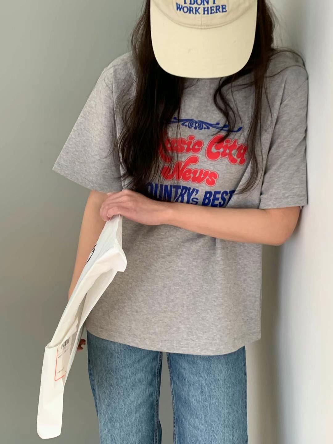 ARHEE韓國㊣直郵東大門代購女裝新品推薦25春夏職業休閑T恤ARHEET恤圖色2