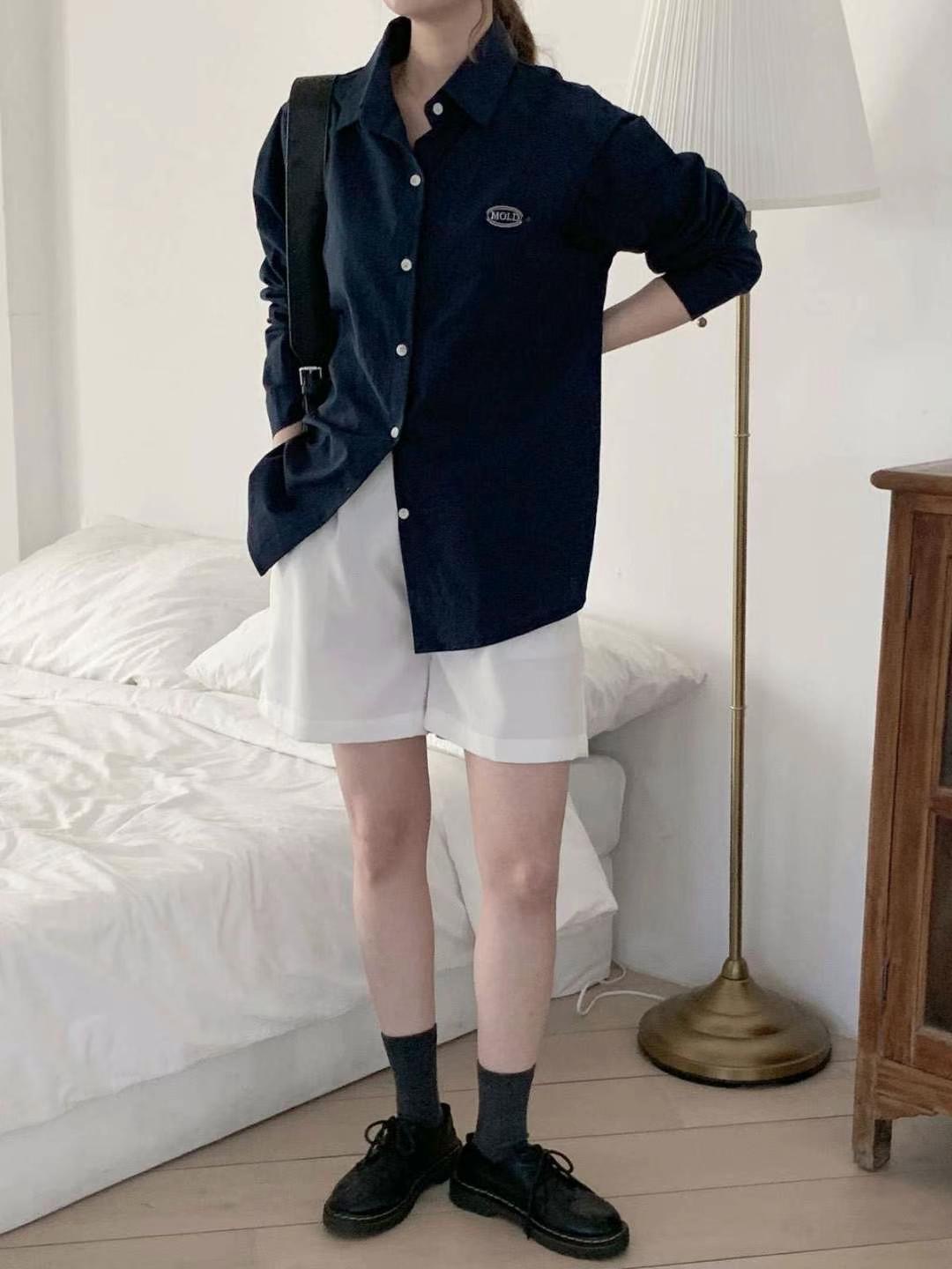 CHEEMI直郵韓國代購㊣女裝新款休閑職業人氣時尚襯衫蕾絲衫REFORM襯衫/蕾絲衫圖色4