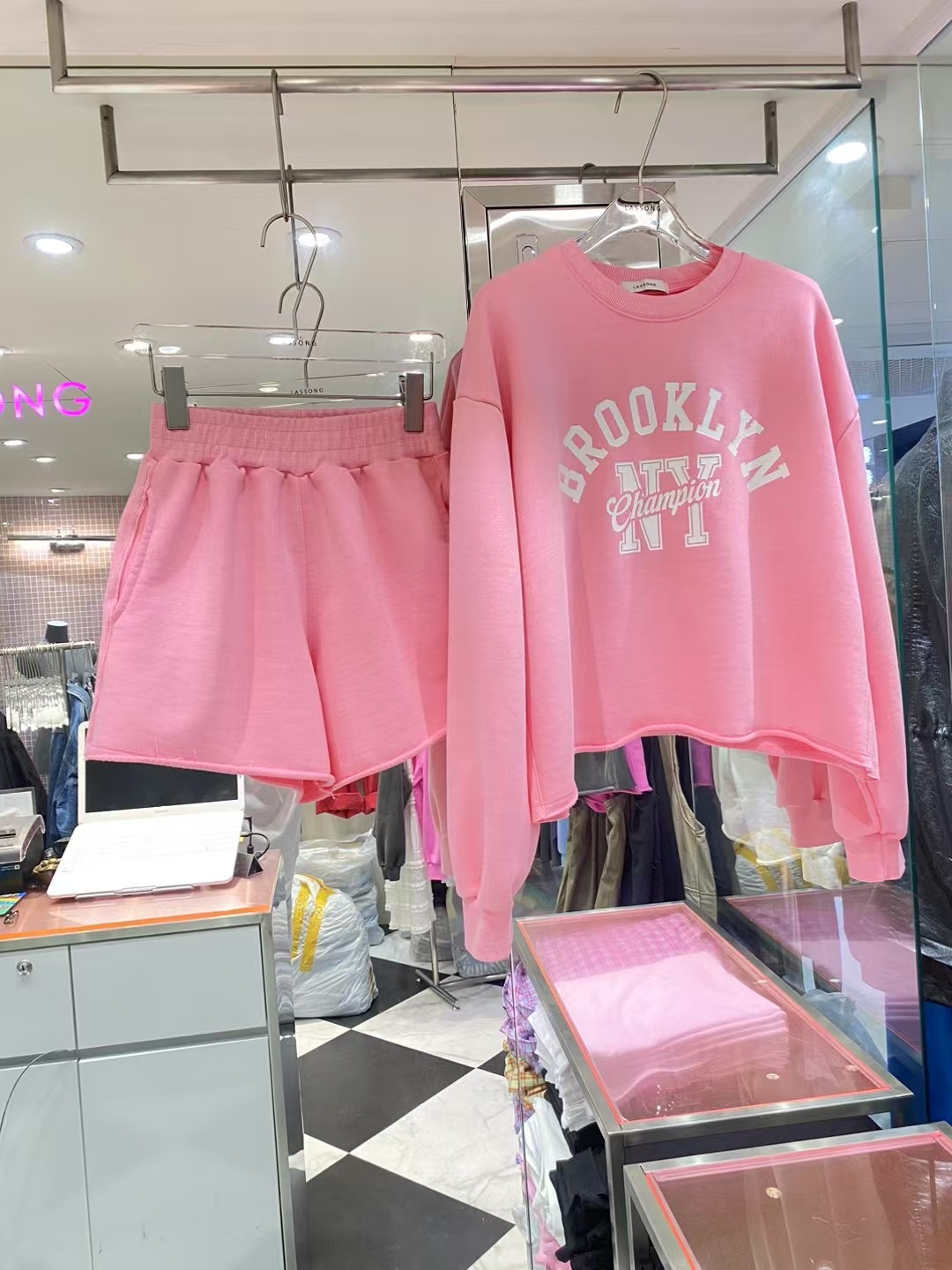 LASSONG直郵韓國代購㊣女裝新品人氣休閑熱賣推薦職業25春夏套裝LASSONG套裝