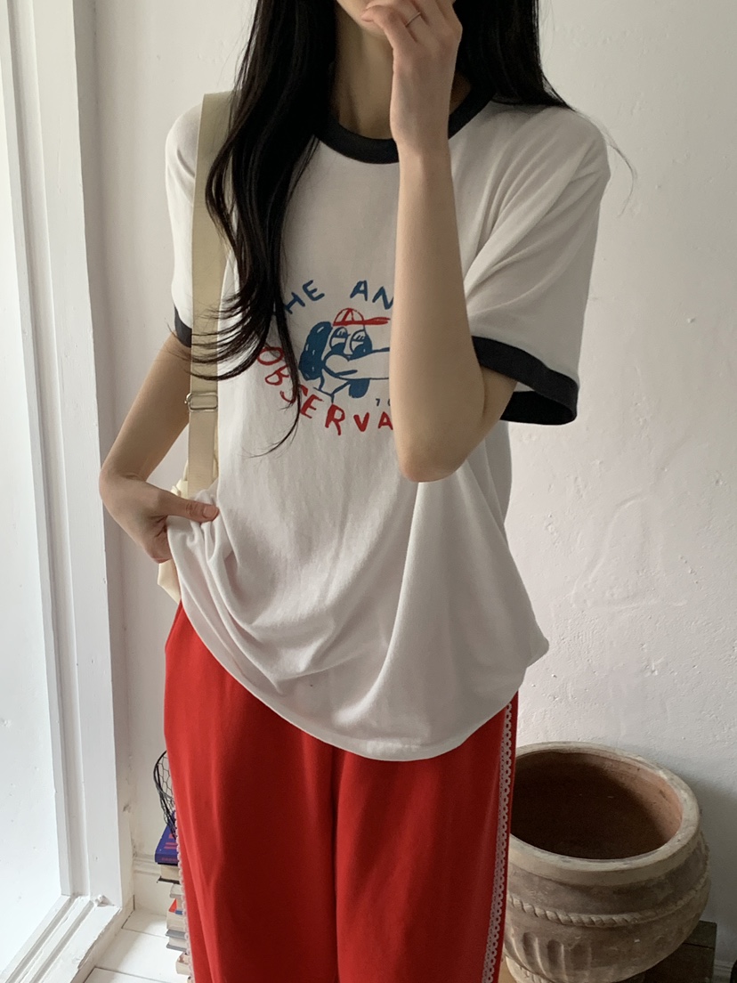BOUND.A直郵韓國代購㊣女裝新品時尚推薦25春夏熱賣人氣T恤BOUND.AT恤