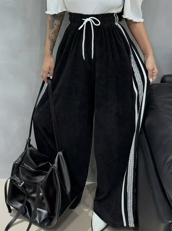 BLACK BABI直郵韓國代購㊣女裝新品時尚推薦熱賣人氣休閑褲BLACK BABI休閑褲