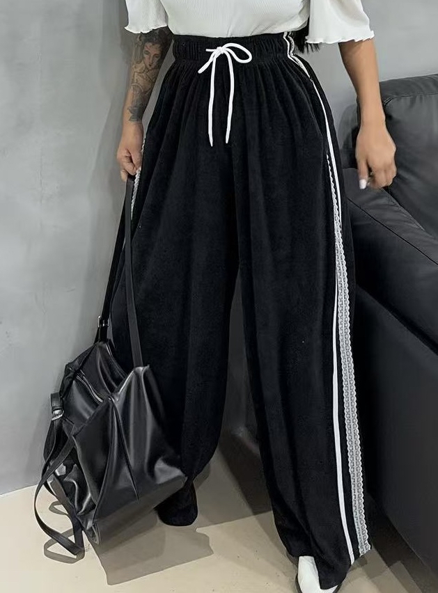 BLACK BABI直郵韓國代購㊣女裝新品時尚推薦熱賣人氣休閑褲BLACK BABI休閑褲