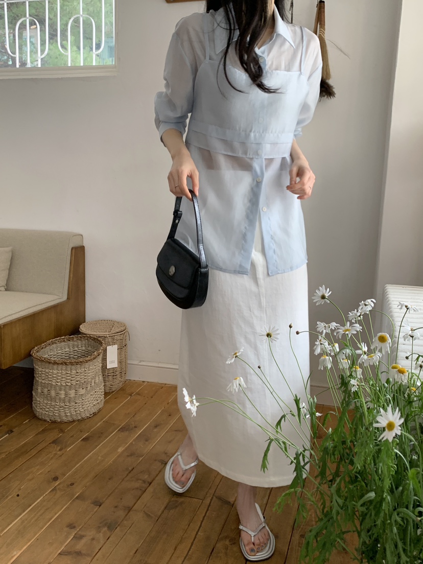 BOUND.A韓國直郵㊣女裝新款職業時尚熱賣25春夏襯衫蕾絲衫BOUND.A襯衫/蕾絲衫