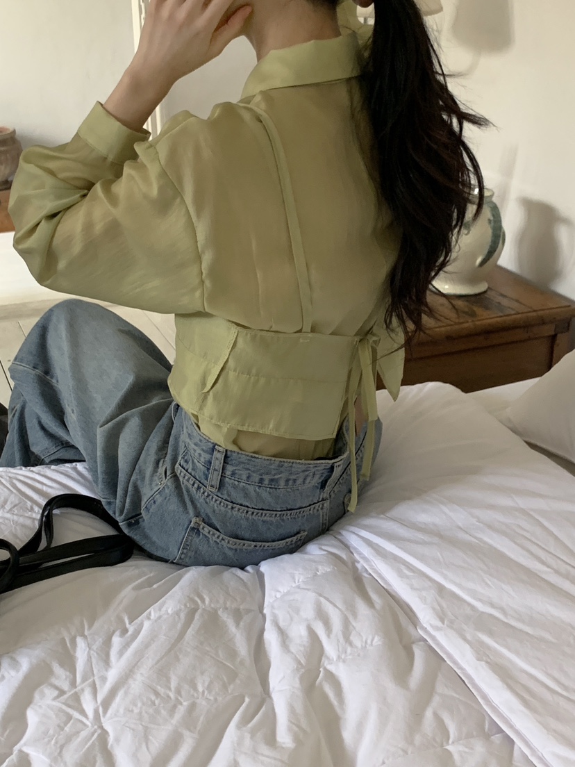 BOUND.A韓國直郵㊣女裝新款職業時尚熱賣25春夏襯衫蕾絲衫BOUND.A襯衫/蕾絲衫