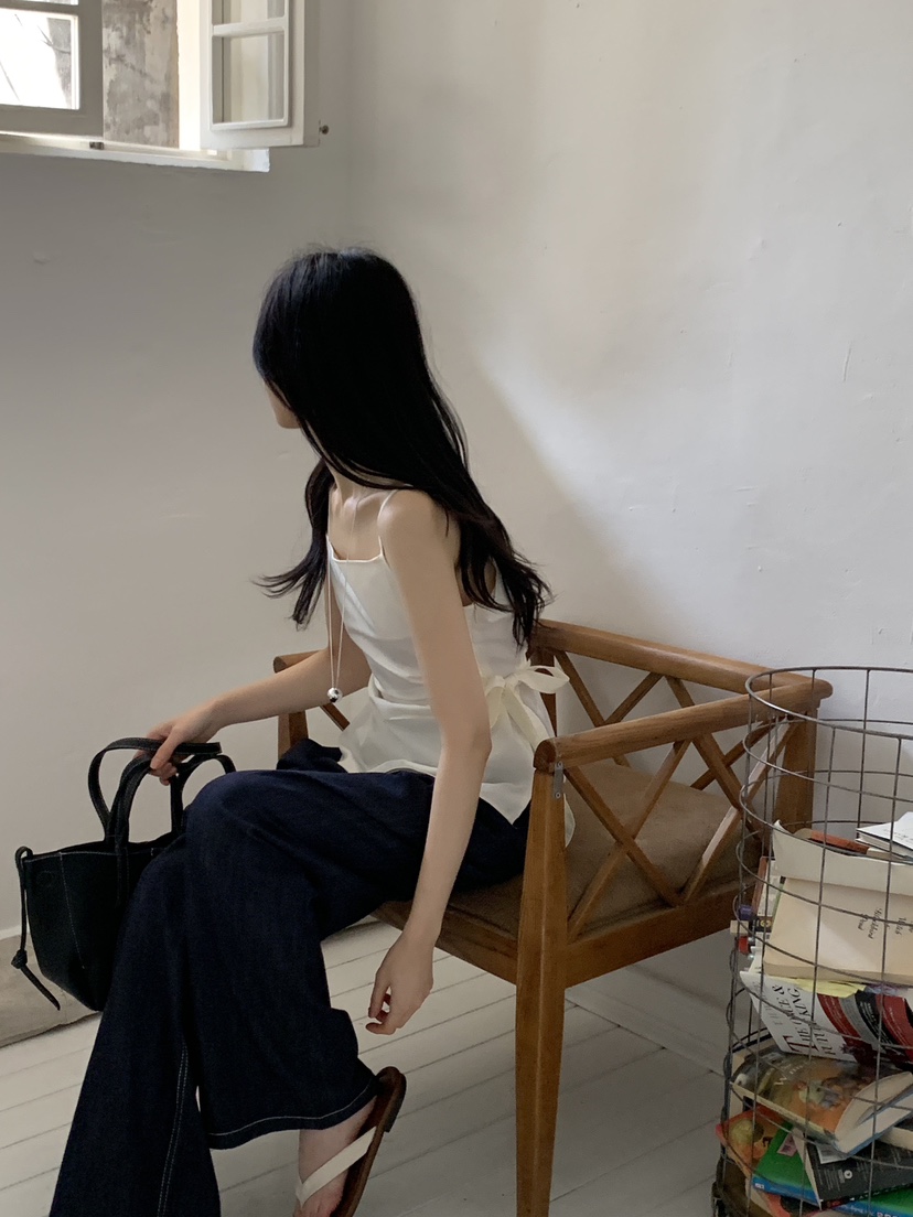 BOUND.A韓國㊣直郵東大門代購女裝新品推薦熱賣休閑吊帶背心BOUND.A吊帶/背心