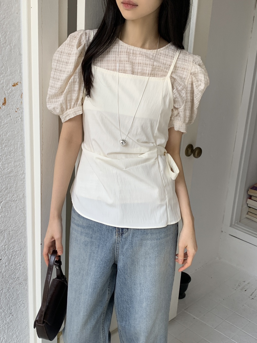 BOUND.A韓國㊣直郵東大門代購女裝新品推薦熱賣休閑吊帶背心BOUND.A吊帶/背心