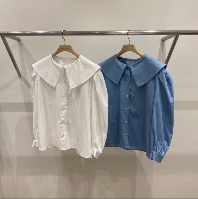 SILVER韓國直郵㊣女裝新品熱賣時尚職業25春夏推薦襯衫蕾絲衫SILVER襯衫/蕾絲衫