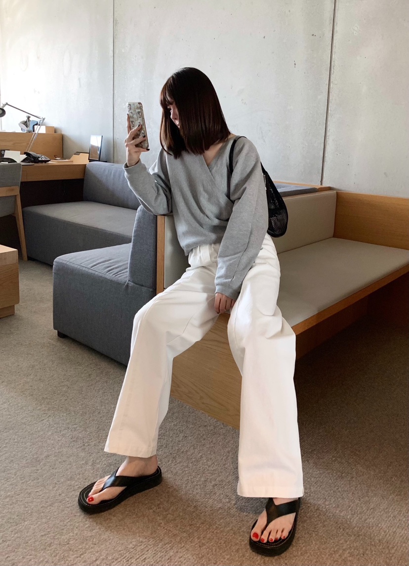 COURGETTE韓國直郵㊣女裝新品熱賣時尚25春夏人氣職業休閑褲COURGETTE休閑褲