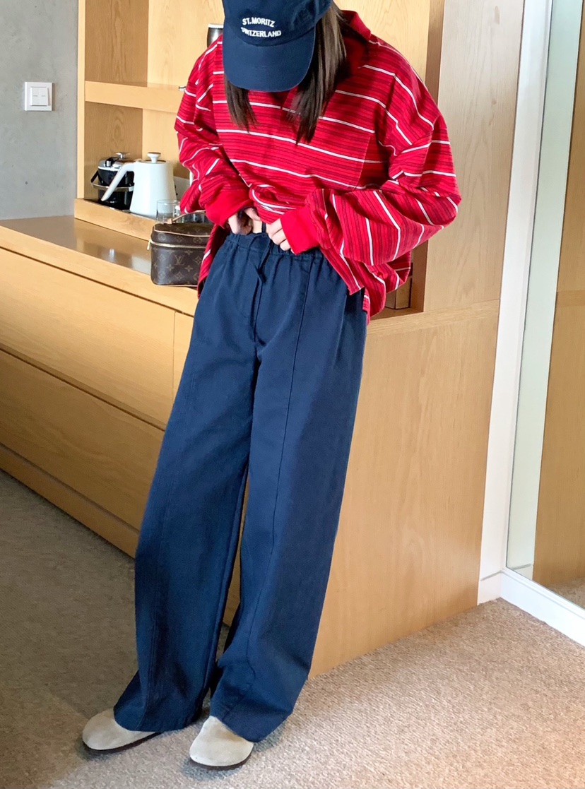 COURGETTE韓國直郵㊣女裝新品熱賣時尚25春夏人氣職業休閑褲COURGETTE休閑褲