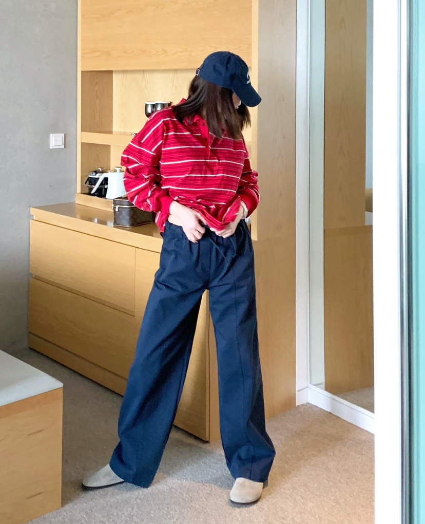 COURGETTE韓國直郵㊣女裝新品熱賣時尚25春夏人氣職業休閑褲COURGETTE休閑褲